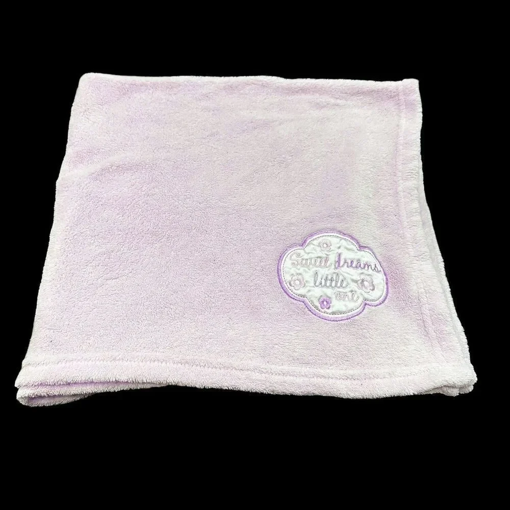HTF Dollar General Pink Baby‎ Blanket Lovey Sweet Dreams Little One Soft Flower